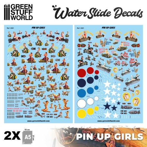 Pin Up Girls, Water slide decals